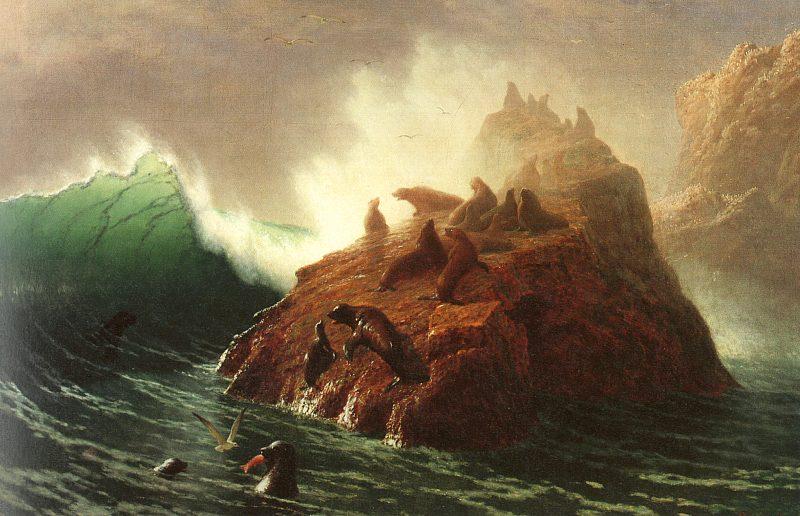 Albert Bierstadt Seal Rock China oil painting art
